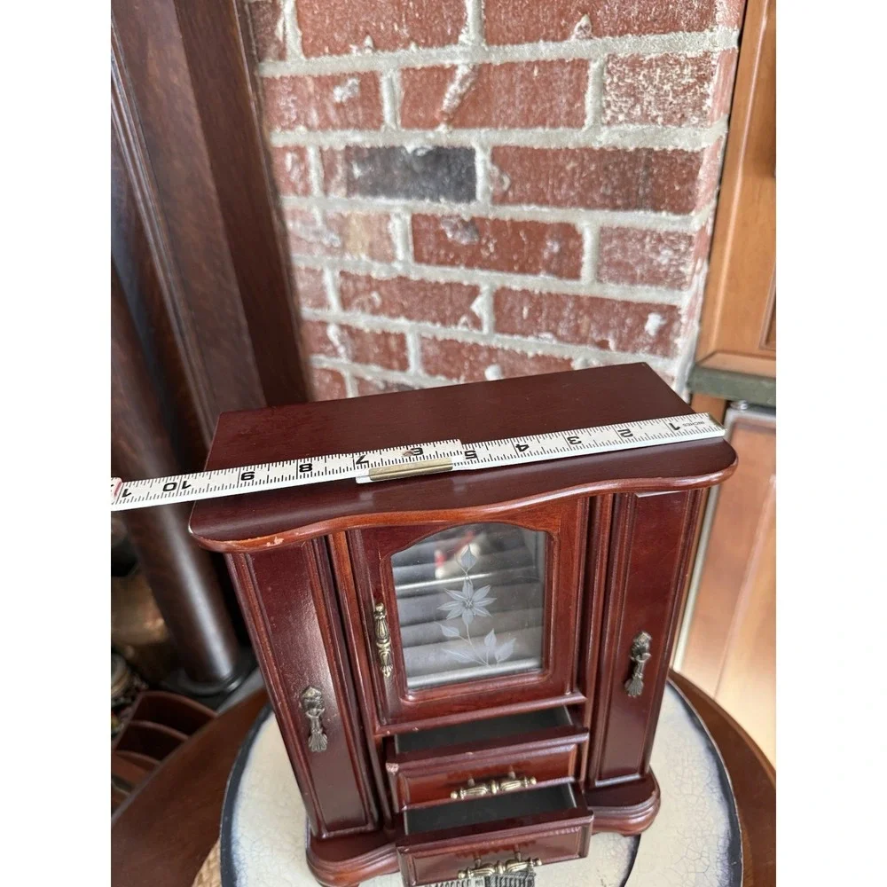 Classic Treasures Classic Treasures Walnut Finish Jewelry Chest